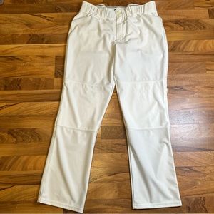 Under Armour Baseball Pants Men's XL White Heat Gear Loose Fit‎ Logo